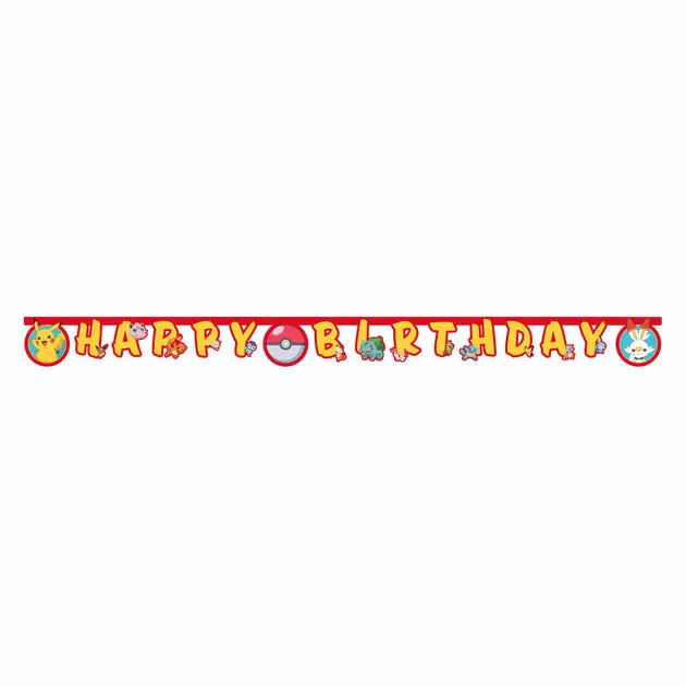 Letter Guirlande Happy Birthday Pokemon Actieprijs