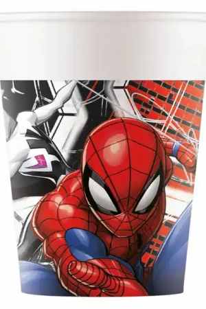Papieren Bekers 200ml Spiderman World of Web - 8st. Flitsaanbieding