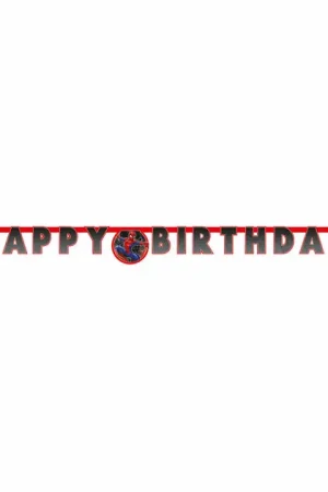 Finale Uitverkoop Letter Guirlande Happy Birthday Spiderman World of Web