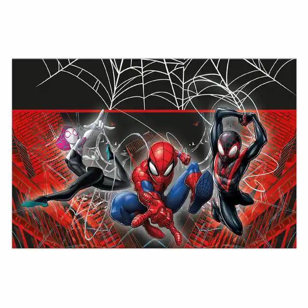 Kunststof Tafelkleed 120x180cm Spiderman World of Web Direct Beschikbaar