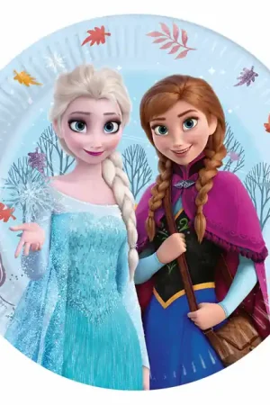 Papieren Borden 23cm Frozen Idyllic Wonder - 8st. Beste Prijs