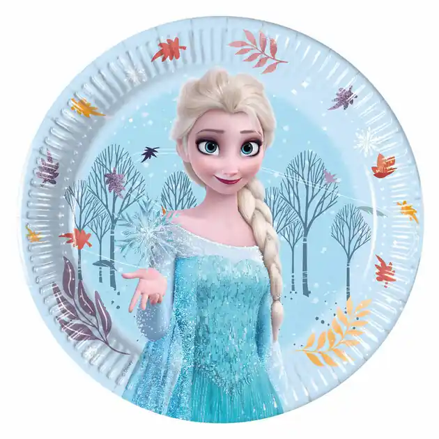 Papieren Borden 20cm Frozen Idyllic Wonder - 8st. Bestseller