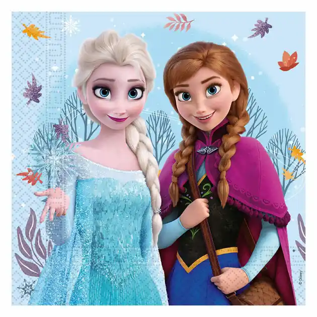Papieren Servetten 33x33cm Frozen Idyllic Wonder - 20st. Laatste Kans