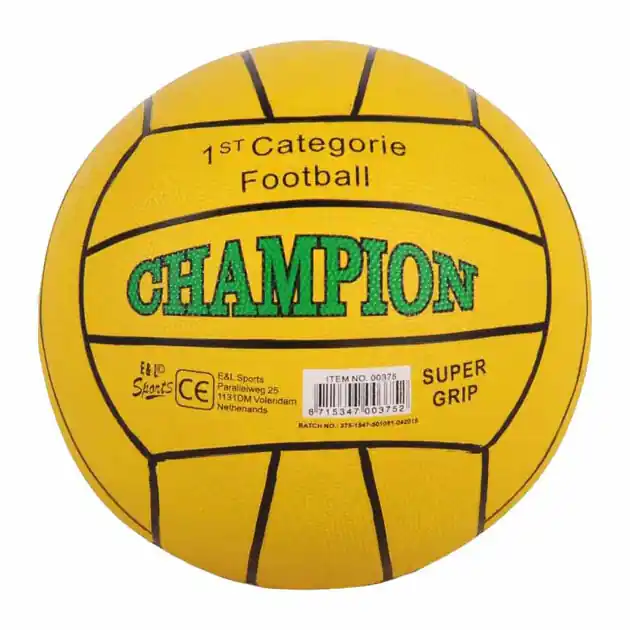 Straatvoetbal Rubber - Champion Geel Merkproduct