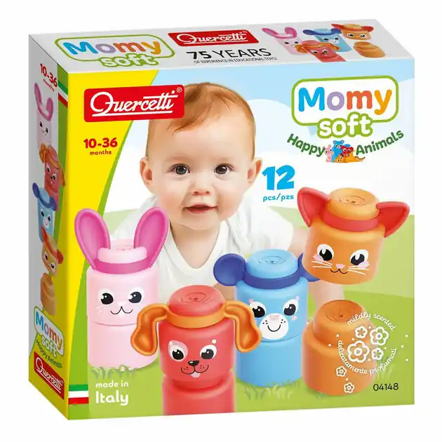 Direct Beschikbaar Quercetti Momy Soft Dieren, 12dlg.
