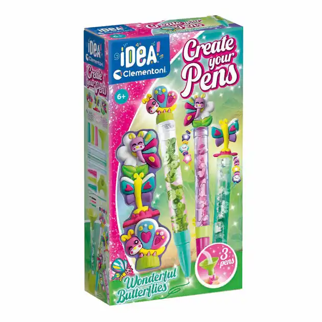 Clementoni Idea Maak je eigen Pennen - Prachtige Vlinders Superprijs