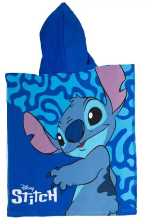 Handdoek Poncho Stitch Blauw 55x110cm Favoriet