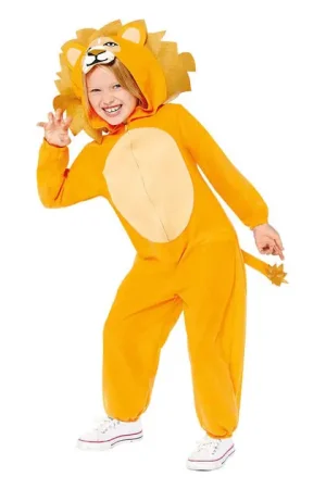 Merkproduct Kinderkostuum Leeuw Onesie - 3-4 jaar