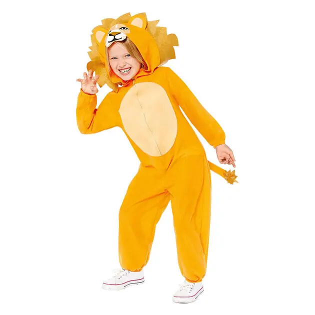Merkproduct Kinderkostuum Leeuw Onesie - 3-4 jaar