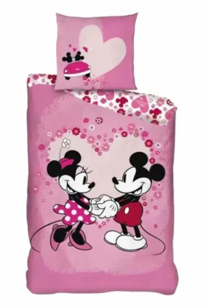 Exclusieve Aanbieding Mickey & Minnie Dekbedovertrek - 140x200 cm
