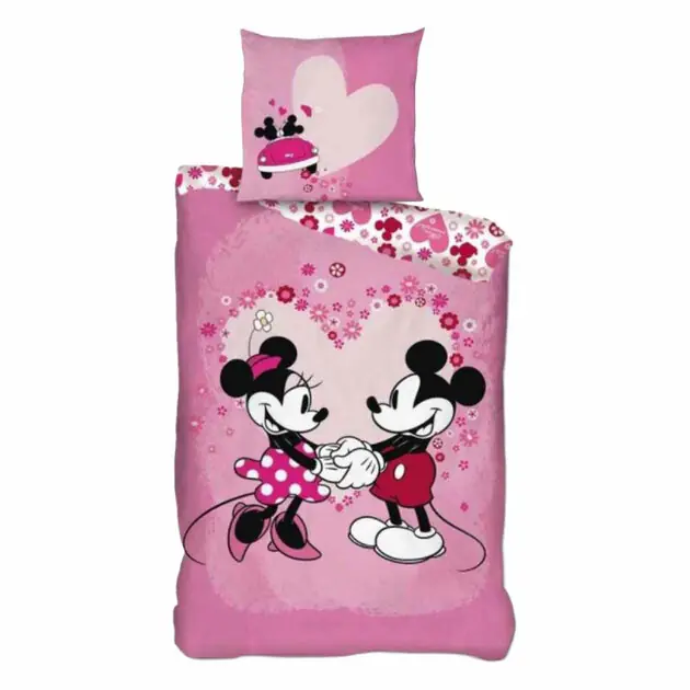 Exclusieve Aanbieding Mickey & Minnie Dekbedovertrek - 140x200 cm