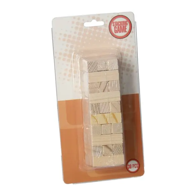 Houten Mini Stapeltoren, 30dlg. Voordeelprijs