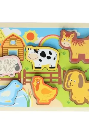 Houten Vormenpuzzel Boerderij - 6dlg. Must-Have