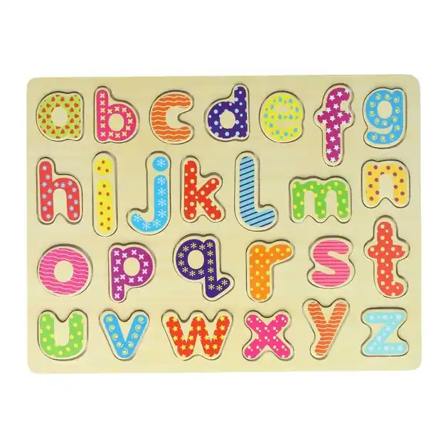 Koop Vandaag Houten Alfabetpuzzel - 26st.