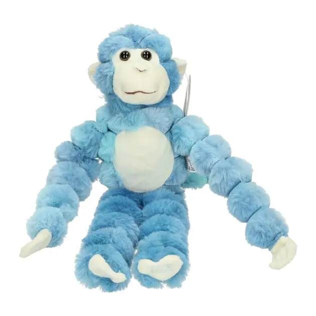 Pluchen Aap met Lange Armen 38 cm - Blauw Exclusieve Aanbieding