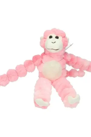 Direct Verzonden Pluchen Aap met Lange Armen 38 cm - Roze