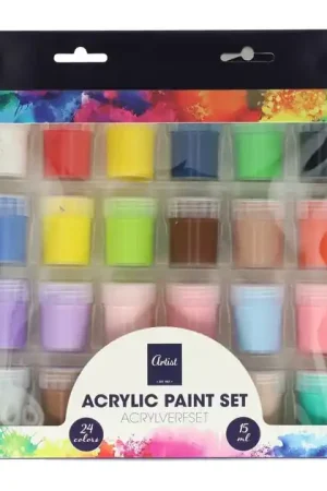 Shop Nu Acrylverfset 24 Kleuren - 15ml