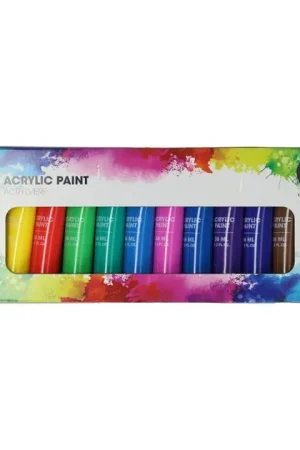 Acrylverfset 12 Kleuren - 36ml Favoriet