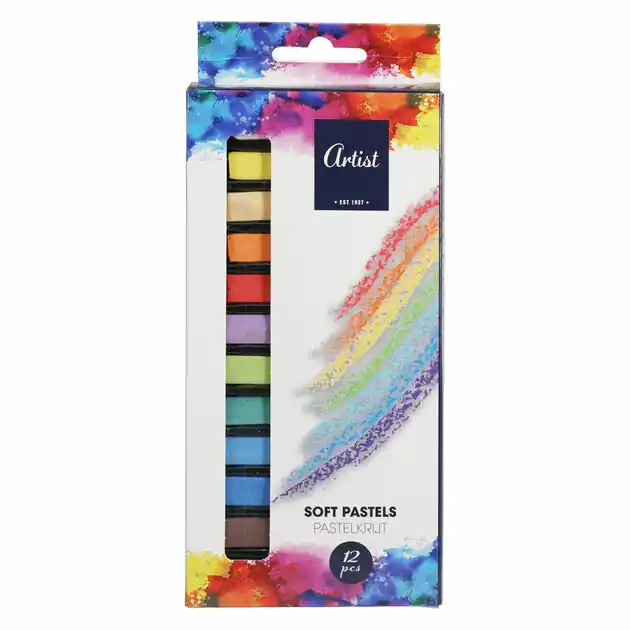 Set Pastelkrijt 6,5cm - 12st. Laatste Kans