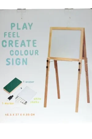 Gereduceerde Prijs Dubbelzijdige Houten Tekenezel - 46,5x37x89cm