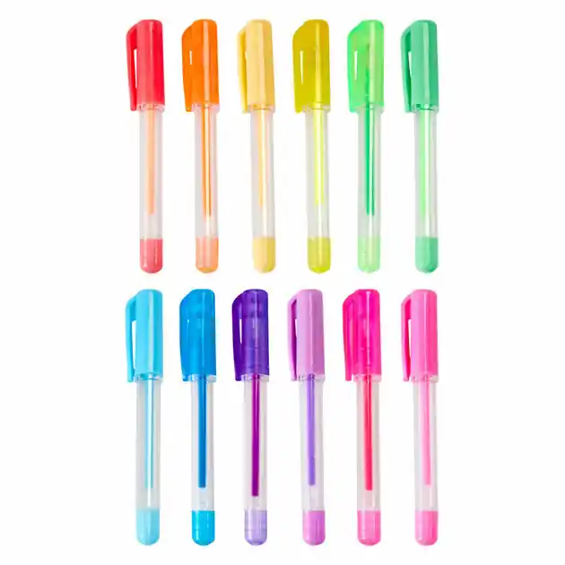 Korting Set van Mini Gelpennen Pastel en Neon - 12st.