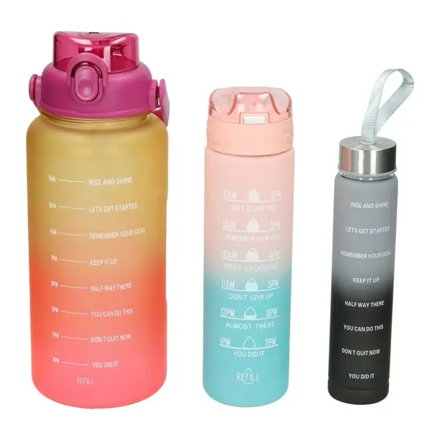 Set Drinkflessen 270ml, 650ml en 1800ml Betrouwbaar