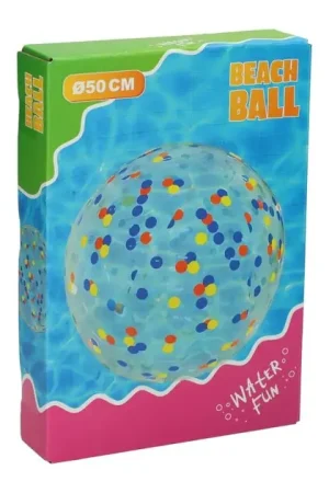 Transparante Strandbal met Stippen - 50cm Koop Vandaag
