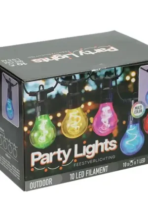 Multikleurige Feestverlichting met 10 Lampen Aanbieding