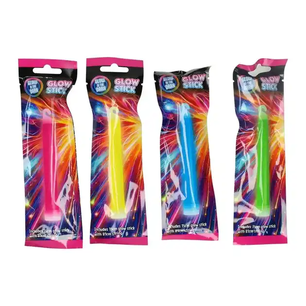 Glow in the Dark Staven 15 cm met Koord Uitverkoop