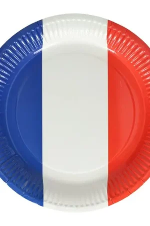 Fabrieksprijs Papieren Bord 23cm Nederlandse/Franse Vlag