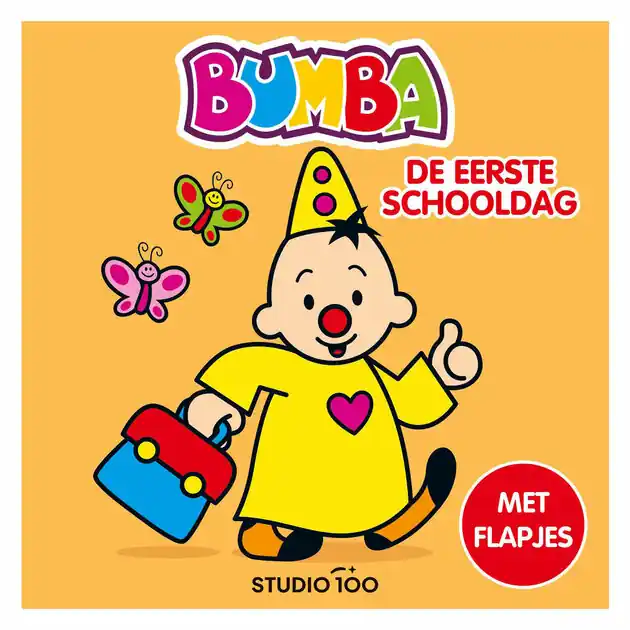 Bumba Kartonboek met Flapjes - De eerste schooldag Weekendaanbieding