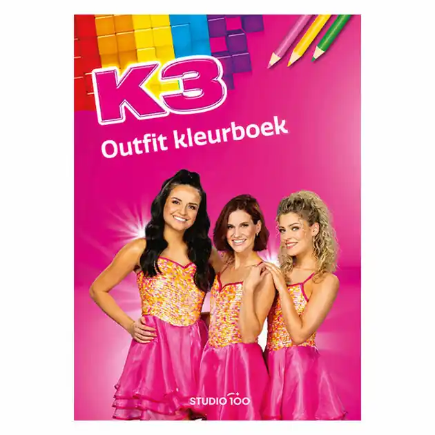 K3 Kleurboek - Outfit Kleurboek Tijdelijk Beschikbaar