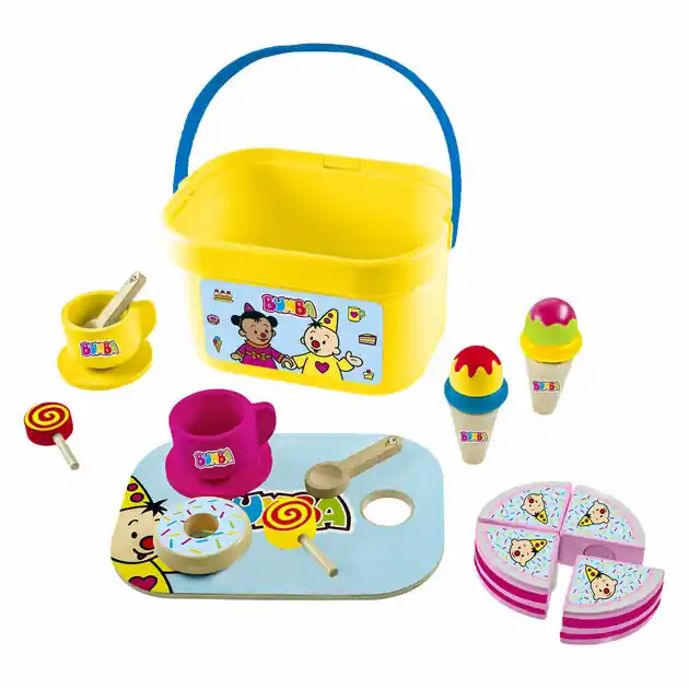Merkproduct Bumba Houten Theeset - 21dlg.
