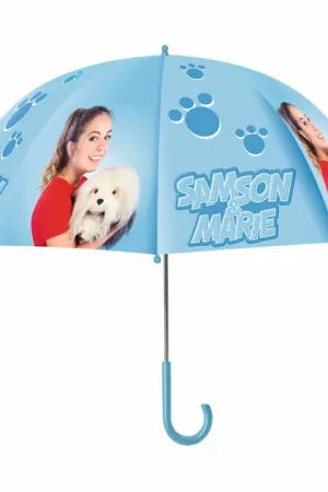 Direct Beschikbaar Samson & Marie Paraplu - Lichtblauw