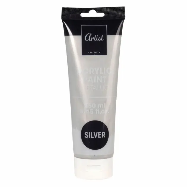Uitverkoop Acrylverf Zilver - 250ml
