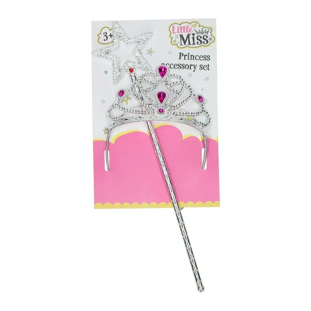 Betaalbaar Prinsessen Accessoireset Tiara en Toverstaf