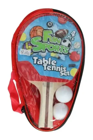 Beperkt Aanbod Tafeltennisset met 2 Bats en 2 Ballen
