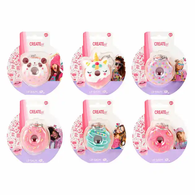Voordeelprijs Create it! Donut Lipbalsem Sleutelhanger
