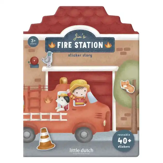 Bestseller Little Dutch Stickervellen Jim's Brandweer