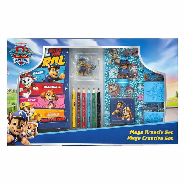 Mega Kleur- en Stempelset Paw Patrol - 15dlg. Premium