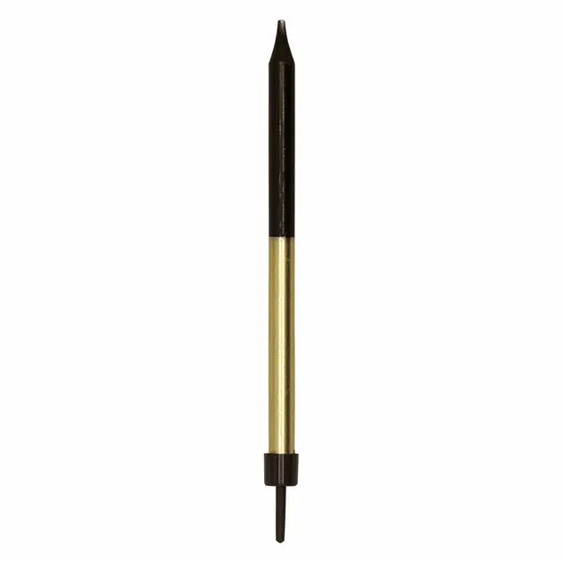 Taartkaarsen 9,5cm met Houders Zwart Goud - 12st. Speciale Aanbieding