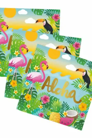 Papieren Servetten 33x33cm Aloha - 20st. Alleen Vandaag
