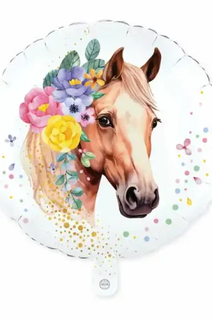 Folieballon 18 Inch Rond Paarden Gecertificeerd