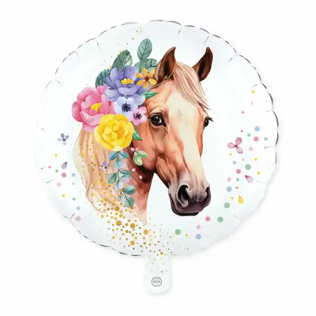 Folieballon 18 Inch Rond Paarden Gecertificeerd