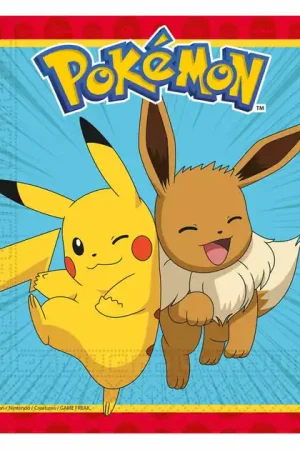 Papieren Servetten 33x33cm Pokemon - 20st. Favoriet