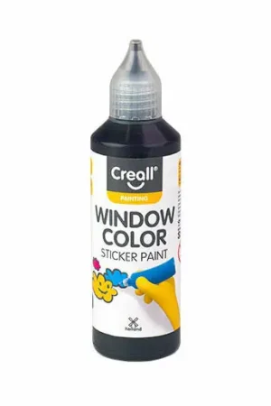 Populair Creall Raamverf Zwart - 80ml