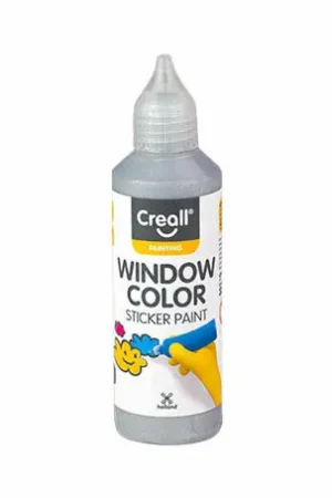 Beperkte Voorraad Creall Raamverf Zilver - 80ml