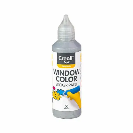 Beperkte Voorraad Creall Raamverf Zilver - 80ml
