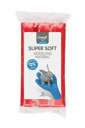 Creall Supersoft Klei Conserveringsvrij Rood - 500gr. Hoge Kwaliteit