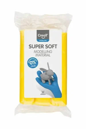Rechtstreeks Van De Fabrikant Creall Supersoft Klei Conserveringsvrij Geel - 500gr.